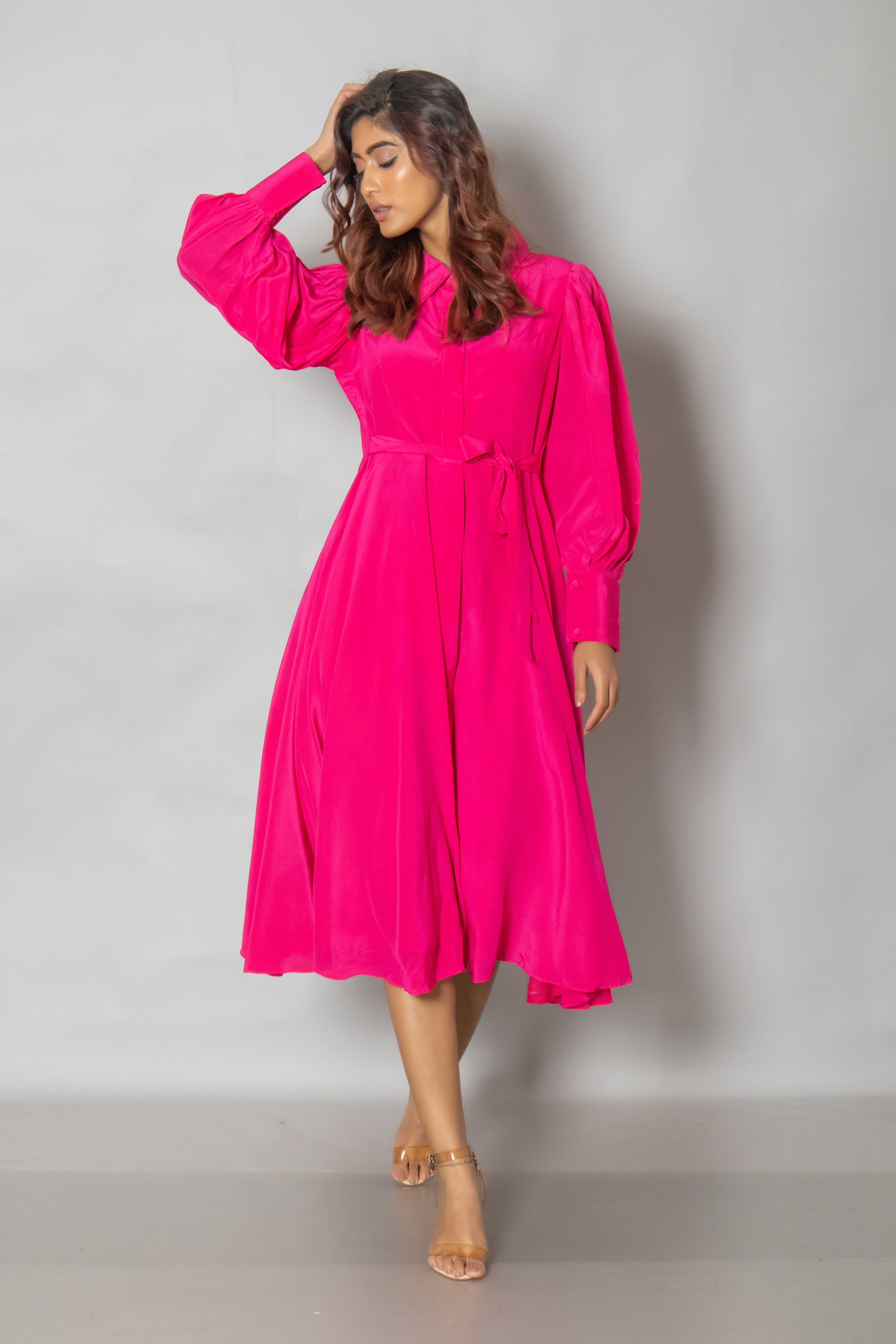 Lola Pink Midi Dress