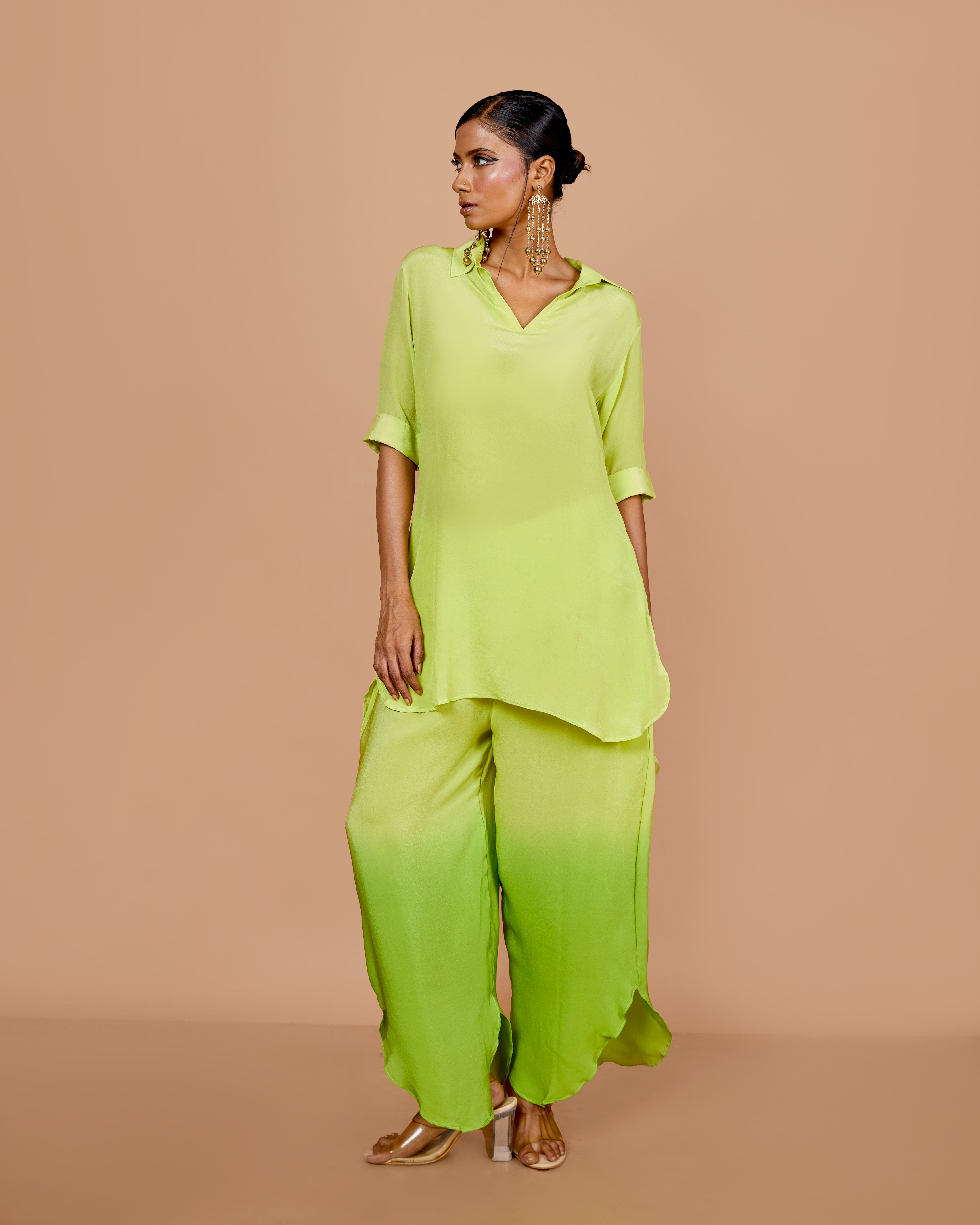 Lime Ombre Co-ord Set