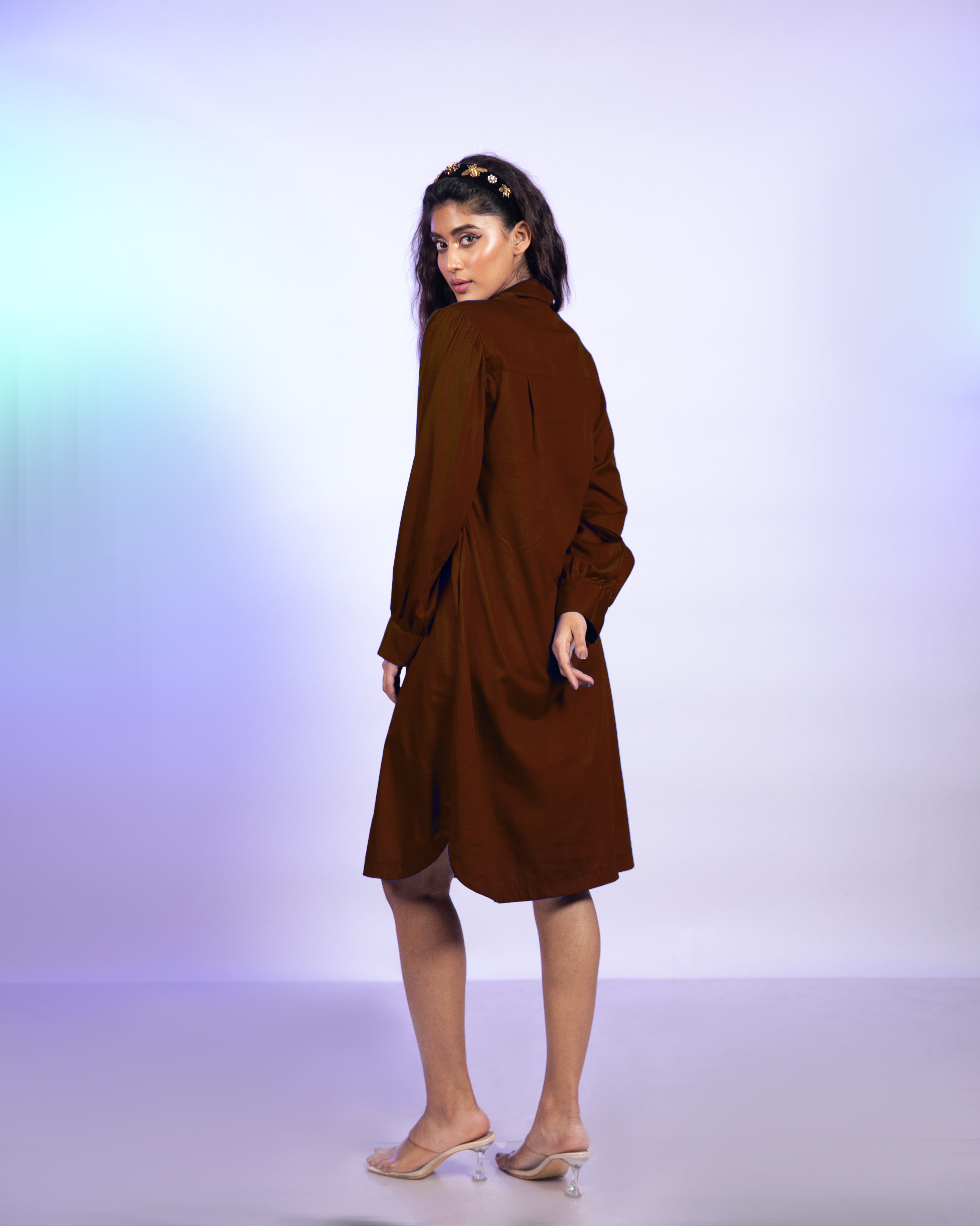 Espresso Brown Shirt Dress