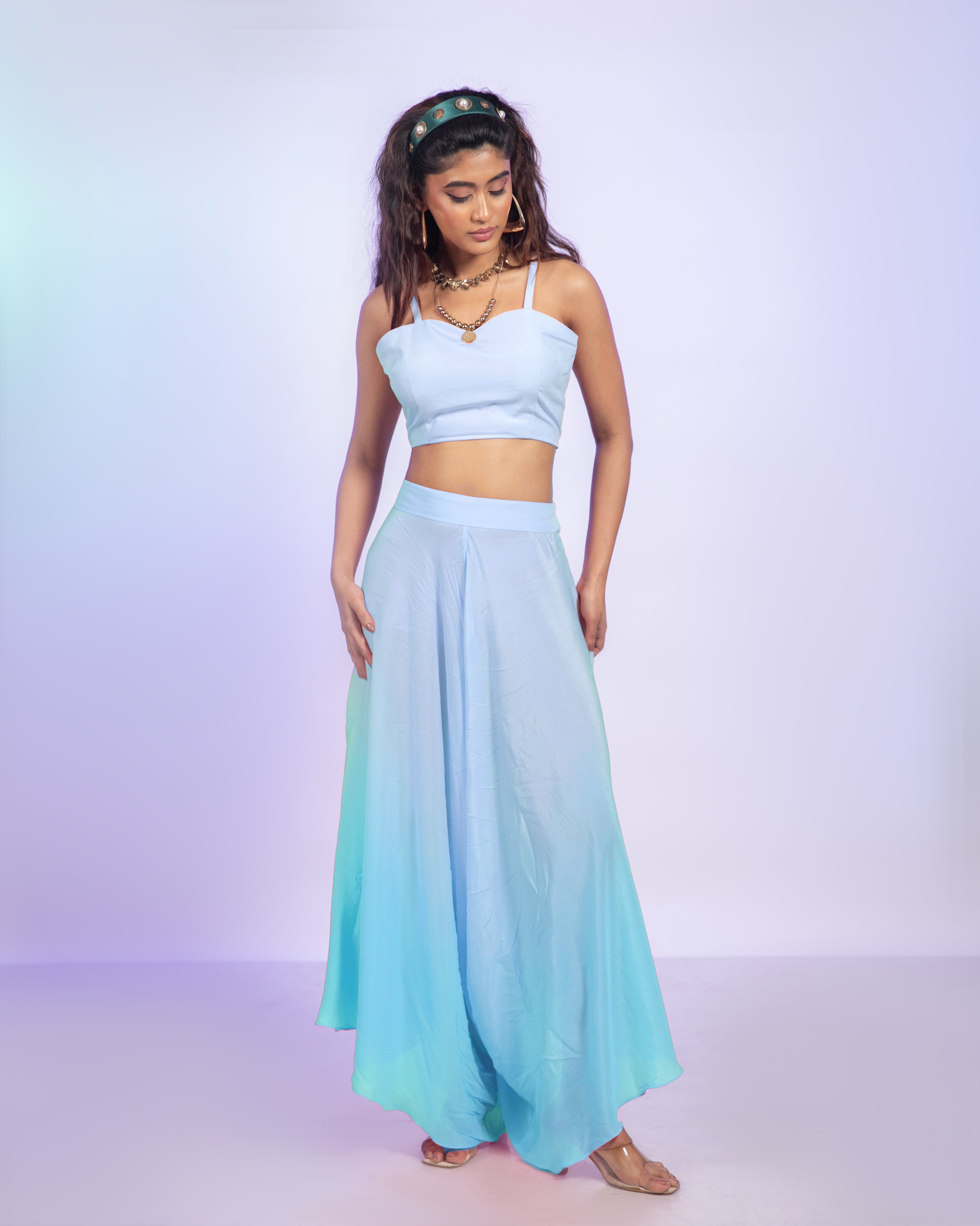 Snowflake Ombre Corset Set